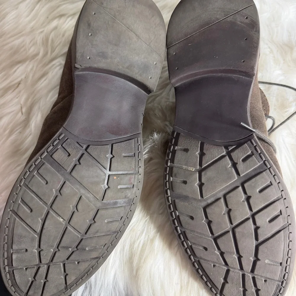 Free Press Mens Brown Suede Chukka Boots Desert Lace Up Shoes